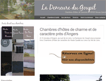 Tablet Screenshot of demeure-du-goupil.com